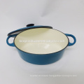 Blue Enamel Cast Iron Thermal Casserole Hot Pot / Kitchenware / Cookware